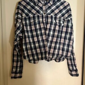 BDG Jeans cropped flannel